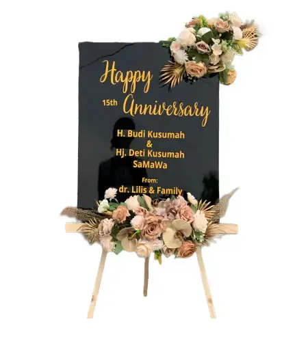 Papan Bunga Akrilik Oklip