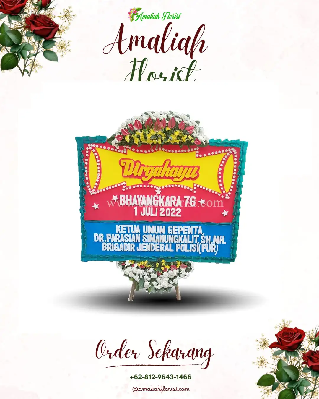 Papan Bunga HUT Ulang Tahun Oklip